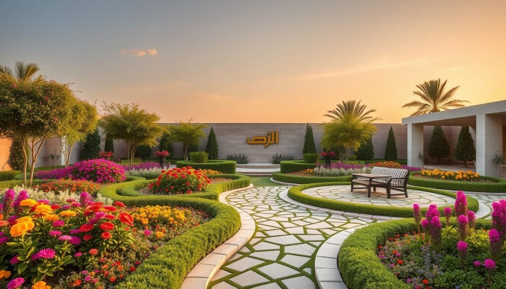 تنسيق حدائق حي الملقا بالرياض