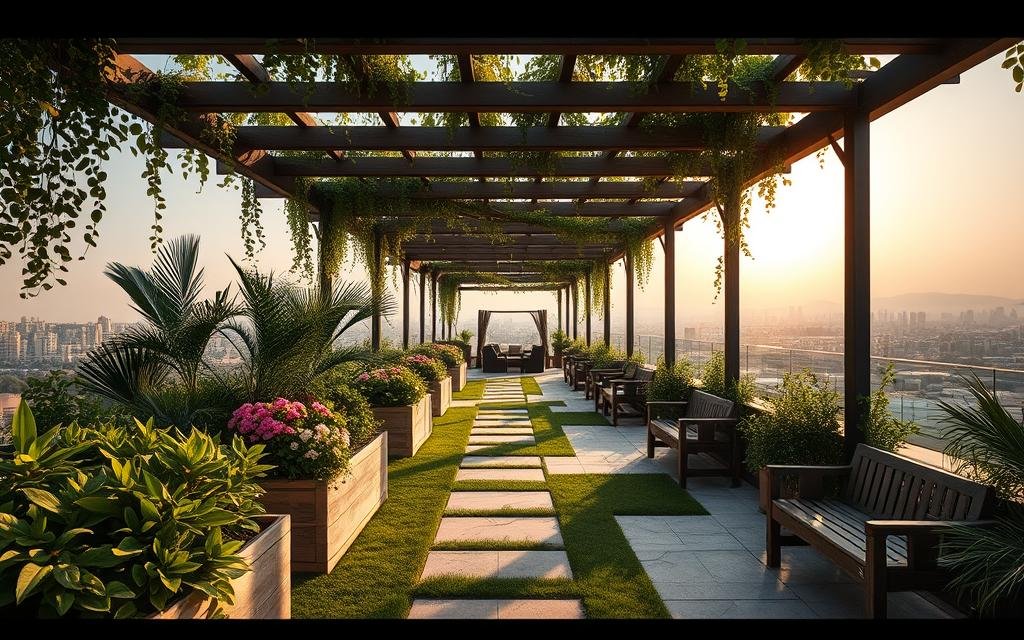 تنسيق حدائق Roof Garden